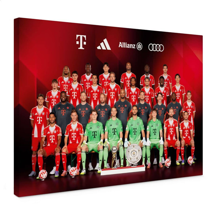 Leinwandbild FC Bayern Mannschaftsbild 2025/26 - WA487478