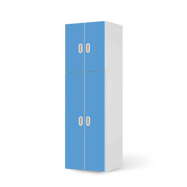 Möbelfolie IKEA Stuva / Fritids - 2 grosse und 2 kleine Türen - Blau Light - CR118725