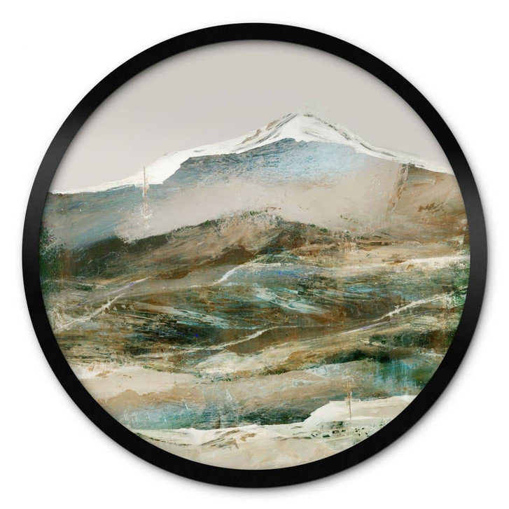Poster Berge Abstrakt - Hobday - Rund - WA406358