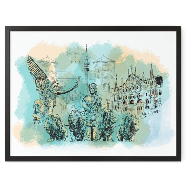 Poster Love your City - München - WA349473
