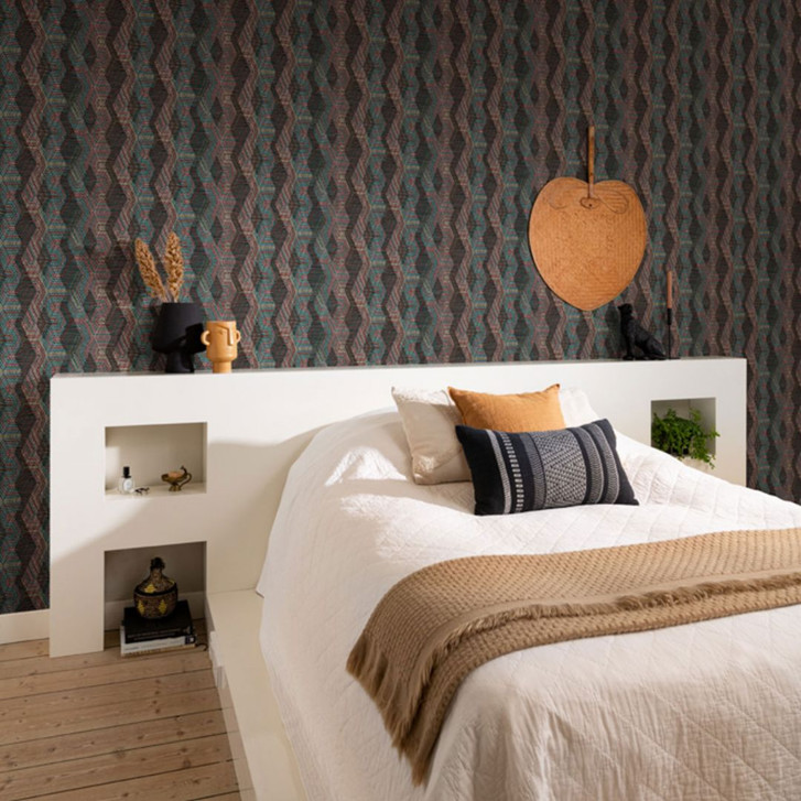 Rasch Vliestapete, Mustertapete African Queen III dunkelrot - WA410189