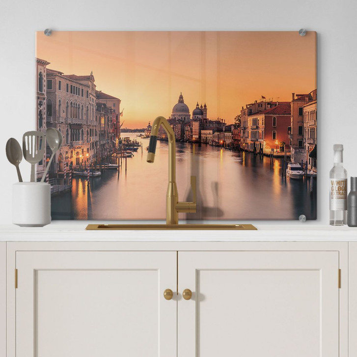 Spritzschutz Sonnenuntergang in Venedig - Zhang - WA429001