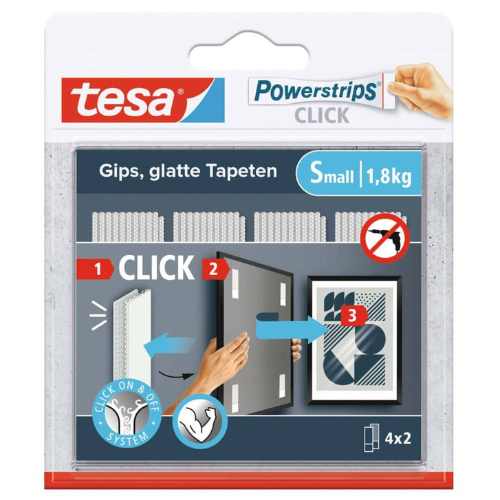 tesa® Powerstrips CLICK 4 x 2 S - WA462011