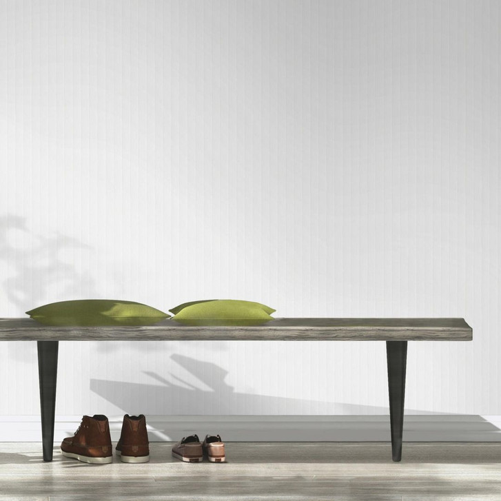 Unitapete, Streifentapete mit Struktur Bauhaus weiss - WA409869
