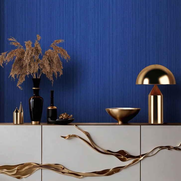 Vliestapete Linien Streifen Modern, Klassisch matt in Blau - Papis Loveday - WA497446