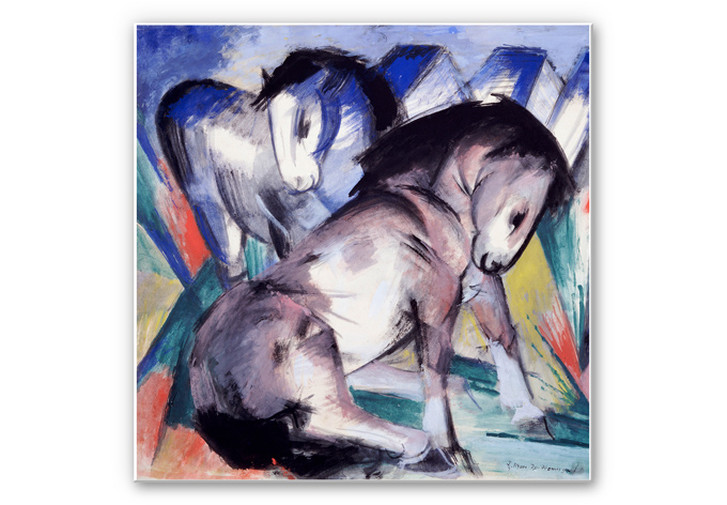 Wandbild Marc - Zwei Pferde - quadratisch - WA194377