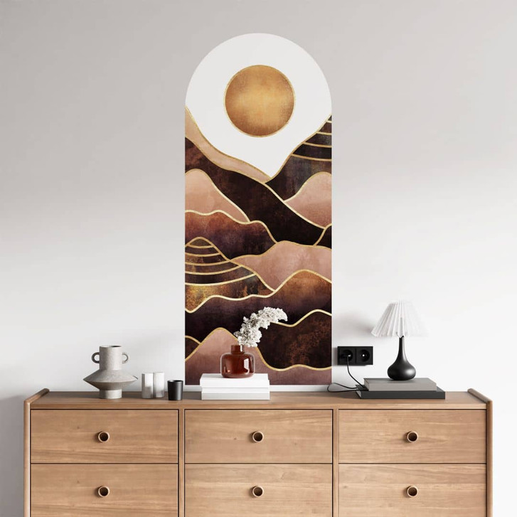Wandtattoo Rundbogen Wandpaneel Sonnenuntergang - Fredriksson - schmal - WA501327