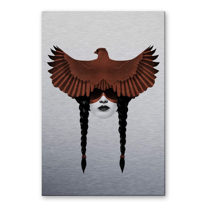 Alu-Dibond Bild mit Silbereffekt Ireland - Dark Cardinal - WA290822