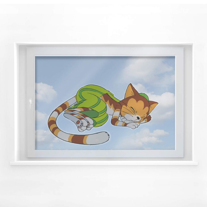 Fensterbild Pettersson und Findus - Findus schläft - WA117631