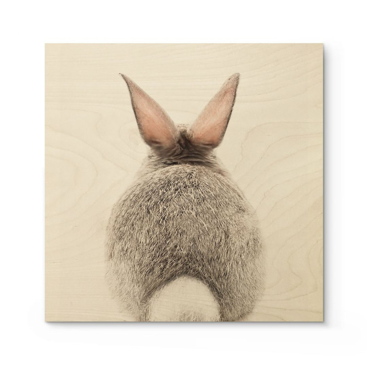 Holzbild Hasenpo - Sisi & Seb - Quadratisch - WA401834