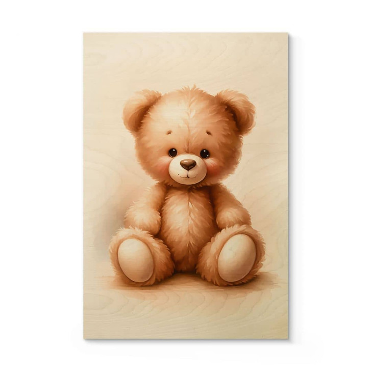 Holzbild Kleiner Teddybär - Magnusson - WA401546