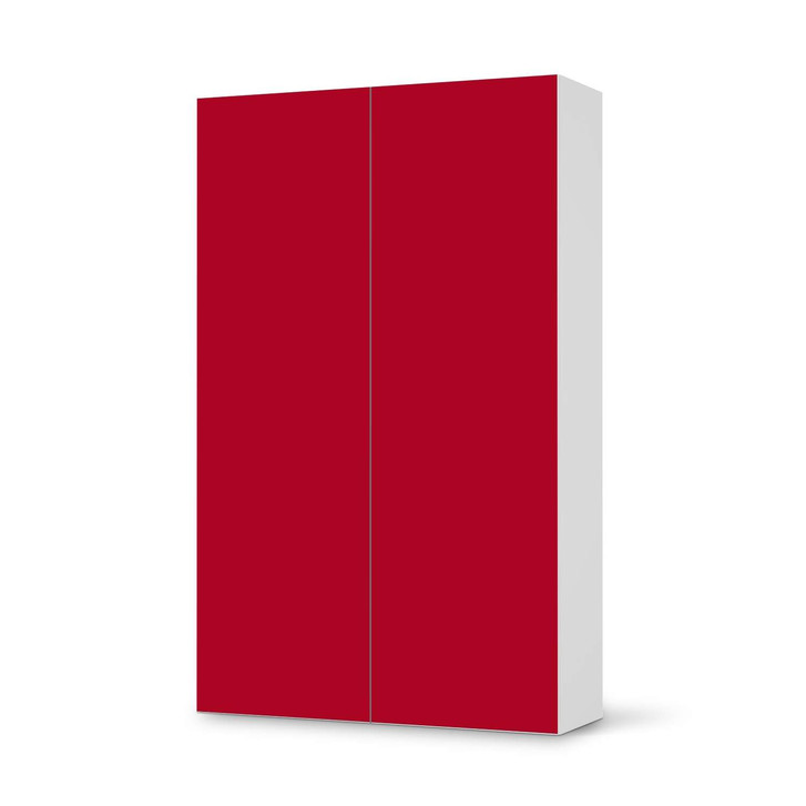Klebefolie IKEA Besta Schrank 2 Türen (hoch) - Rot Dark - CR109311