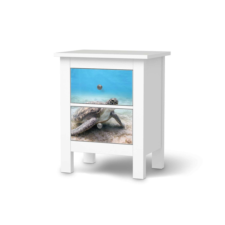 Möbelfolie IKEA Hemnes Kommode 2 Schubladen - Green Sea Turtle - CR118187