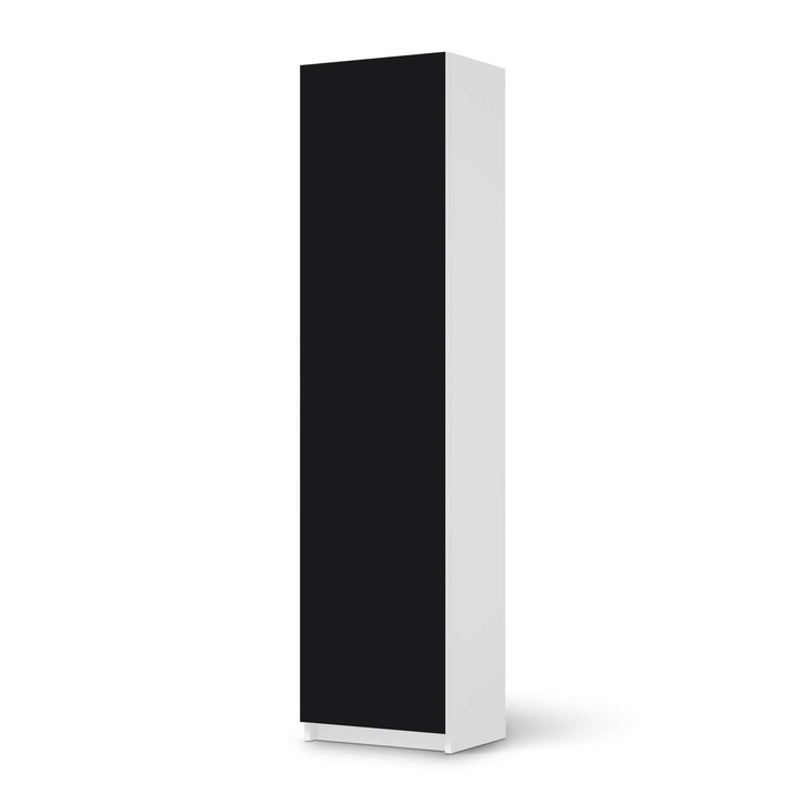 Möbelfolie IKEA Pax Schrank 201cm Höhe - 1 Tür - Schwarz - CR116747