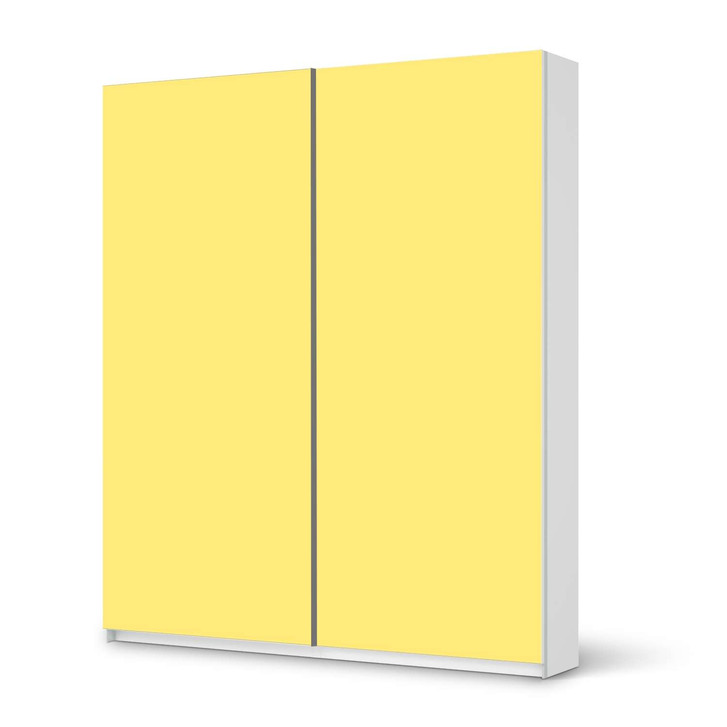 Möbelfolie IKEA Pax Schrank 236cm Höhe - Schiebetür - Gelb Light - CR116977