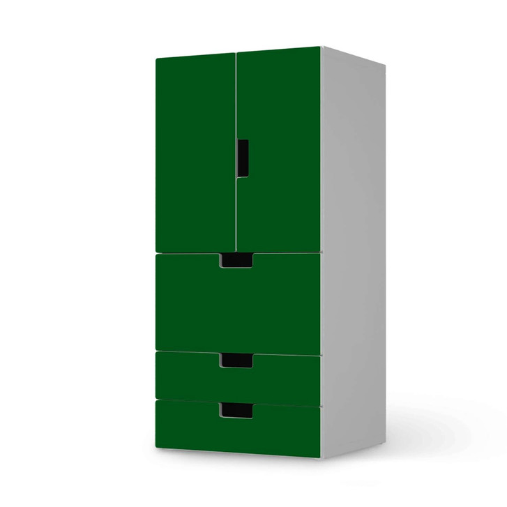Möbelfolie IKEA Stuva / Malad - 3 Schubladen und 2 kleine Türen - Grün Dark - CR117208