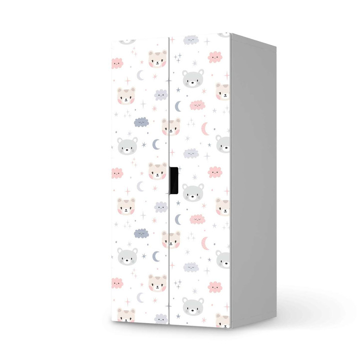 Möbelfolie IKEA Stuva / Malad Schrank - 2 grosse Türen - Sweet Dreams - CR118014