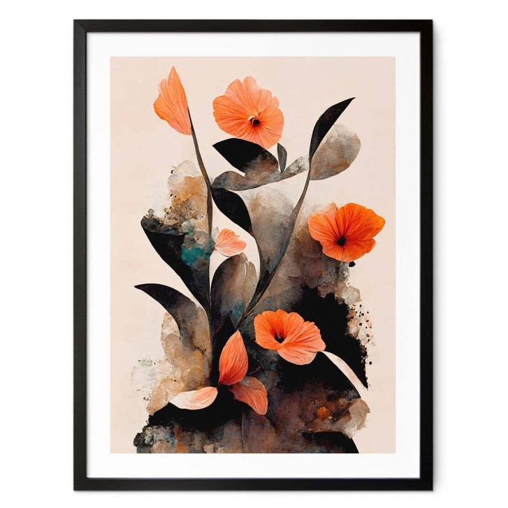 Poster Korallenrote Mohnblumen - Treechild - WA409070