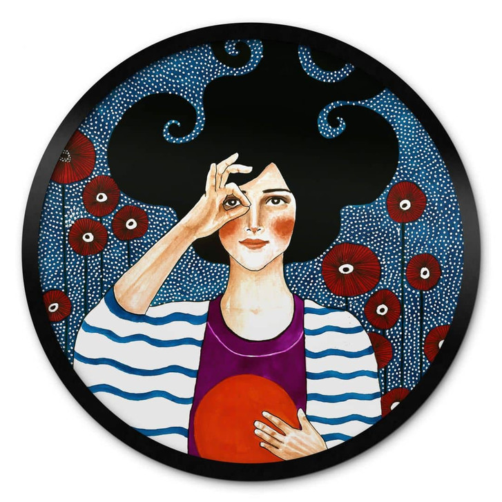 Poster Moment des Trostes Rund - Hülya - WA409848