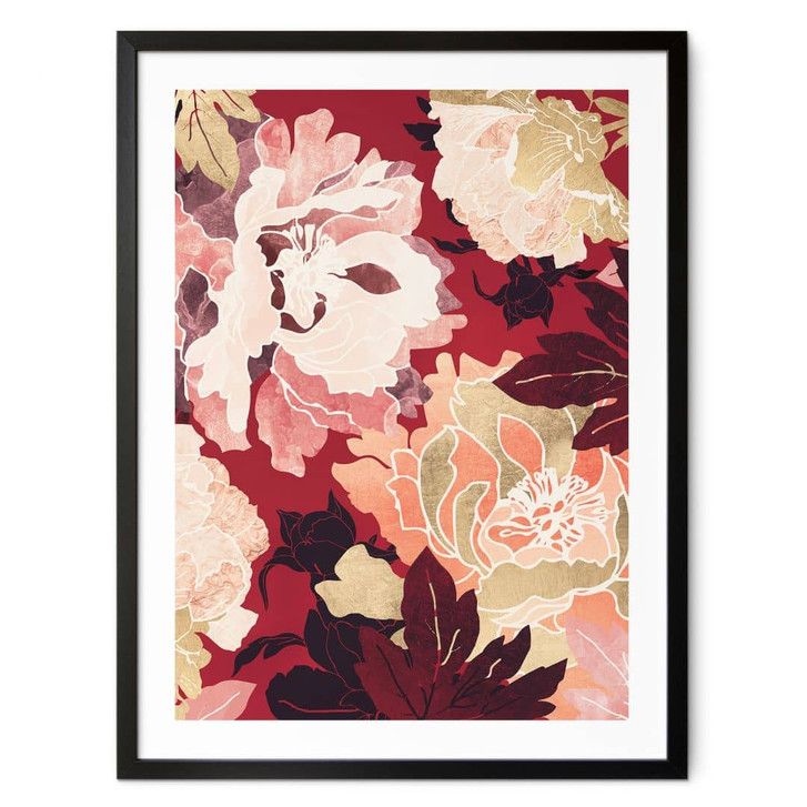 Poster Pfingstrosen mit grossen Blüten - SpaceFrog Designs - WA409597