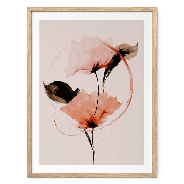 Poster Zarte Aquarell Mohnblumen - Treechild - WA483734