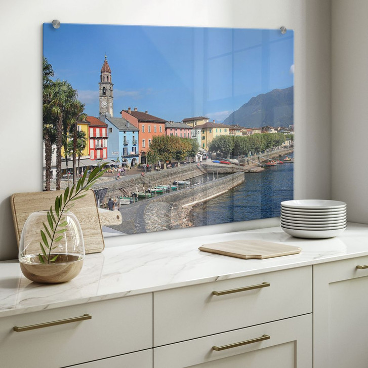 Spritzschutz Hafenpromenade am Lago Maggiore - WA178358