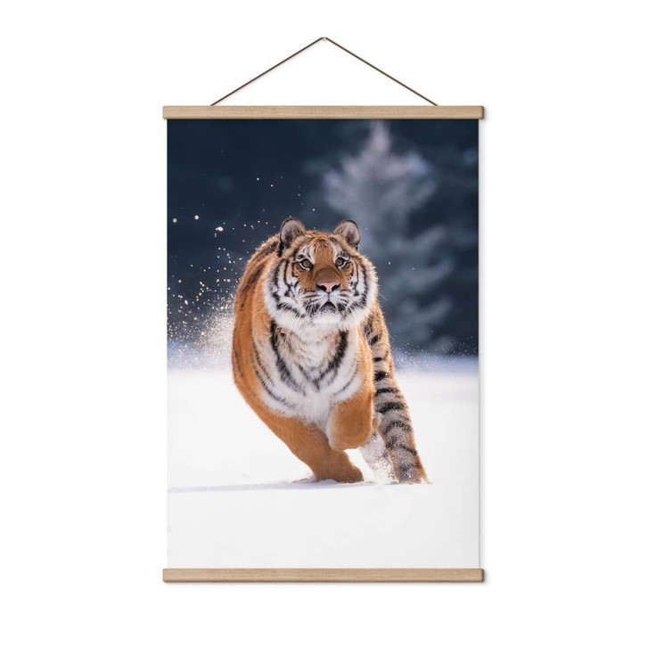 Stoffbild Sibirischer Tiger im Schnee - van Duijn - WA474338
