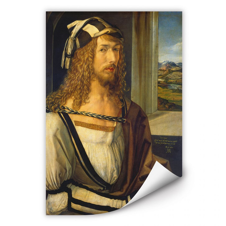 Wallprint Dürer - Selbstbildnis mit Landschaft - WA183344