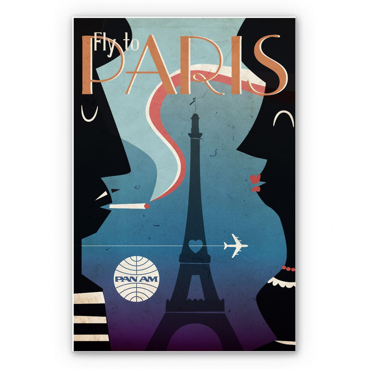 Wandbild PAN AM - Fly to Paris - WA195087