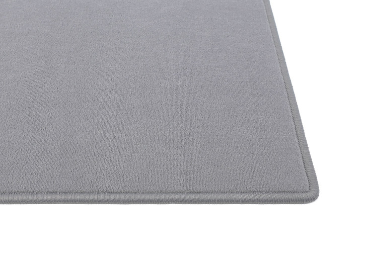 Bijou Uni Kurzflorteppich nach Mass in Silber - TS515455