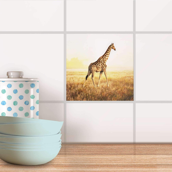 Fliesenaufkleber - Savanna Giraffe - CR101140