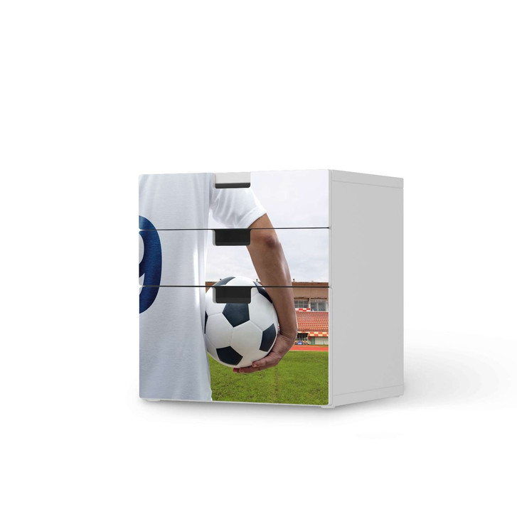 Folie IKEA Stuva / Malad Kommode - 3 Schubladen - Footballmania - CR106011