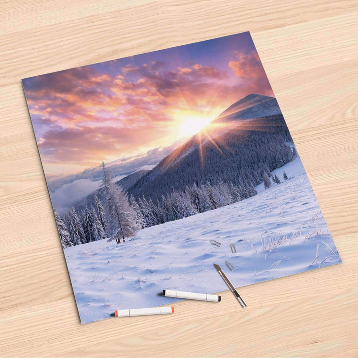 Folienbogen (60x60cm) - Zauberhafte Winterlandschaft - CR107249