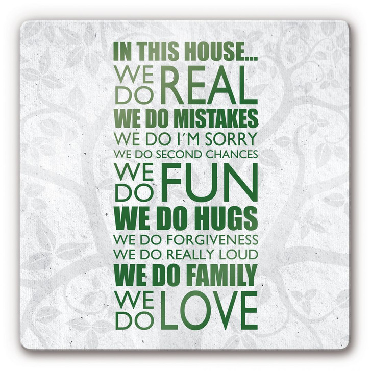 Glasbild In this house... - WA123772