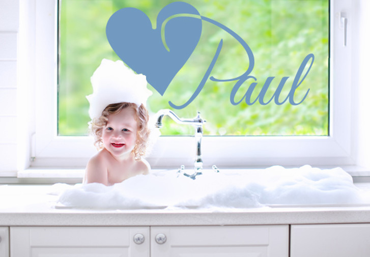 Glasdekor Wunschtext Initiale P - CG10545