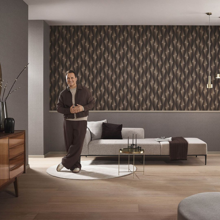 Guido Maria Kretschmer Grafiktapete Shift Fashion for Walls 5 braun - WA485169