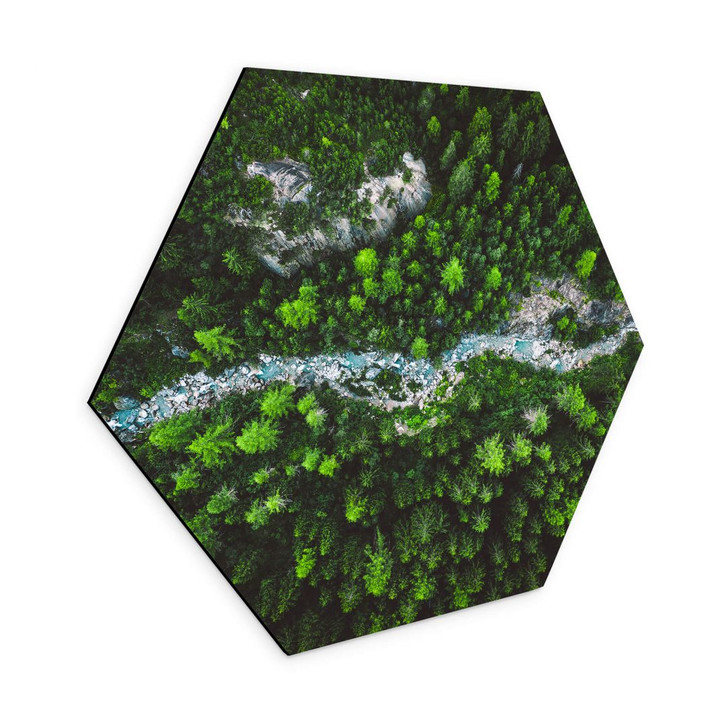 Hexagon - Alu-Dibond Murko - Mutter Natur - WA354395