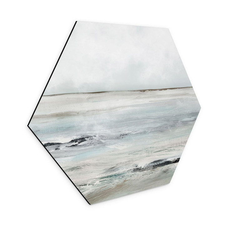 Hexagon-Wandbild Wellen am Sandy Bay - Hobday - Alu-Dibond - WA393766