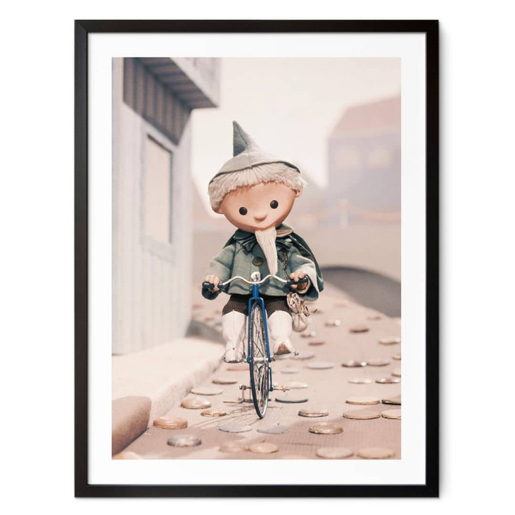 Kinder-Poster Unser Sandmännchen - Sandmann fährt Fahrrad - WA408368