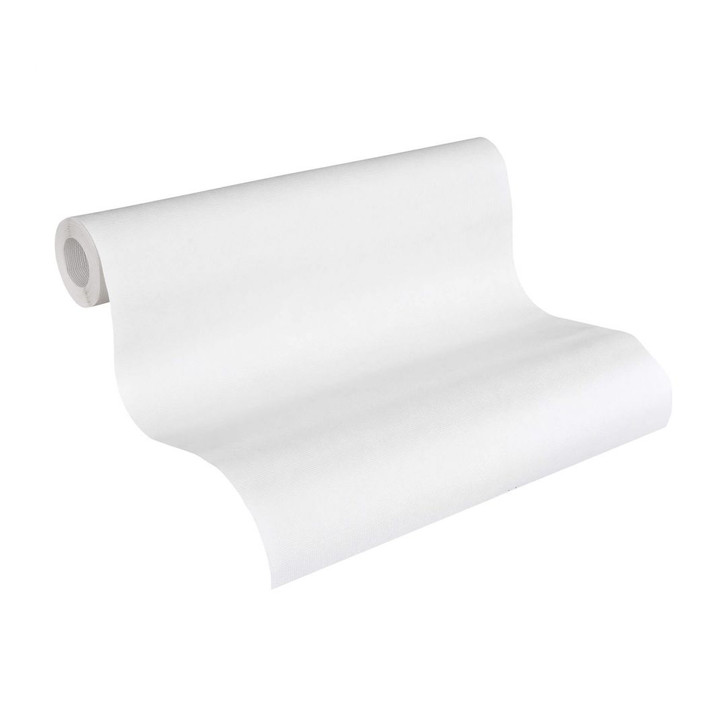 A.S. Création Vliestapete Meistervlies Strukturtapete Uni überstreichbar weiss - WA151679