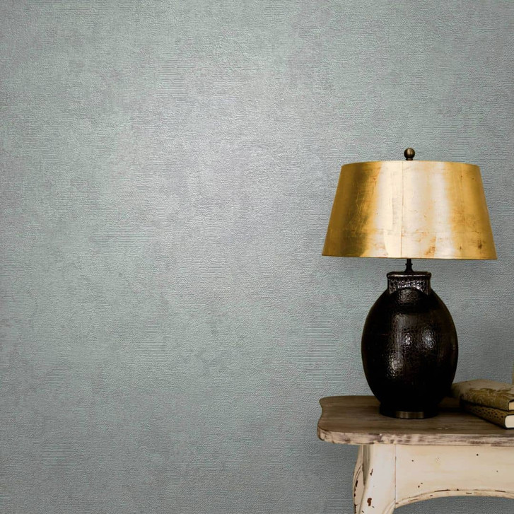 Vliestapete mit leicht linierter Struktur grün Uni - WA444253