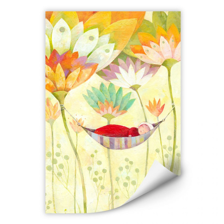 Wallprint Blanz - Baby in Hängematte - WA181445