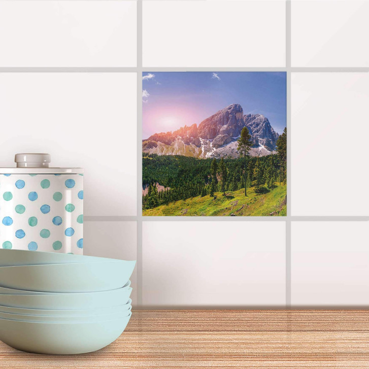 Fliesenaufkleber - Alpenblick - CR100816