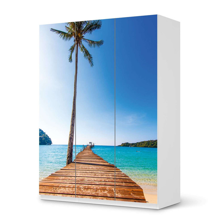 Folie IKEA Pax Schrank 201cm Höhe - 3 Türen - Caribbean - CR105750