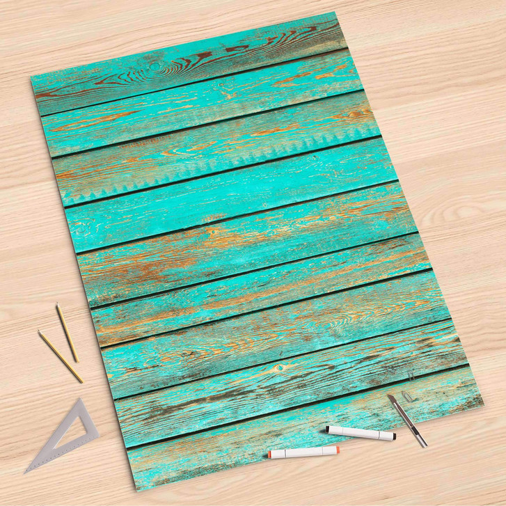 Folienbogen (80x120cm) - Wooden Aqua - CR107478