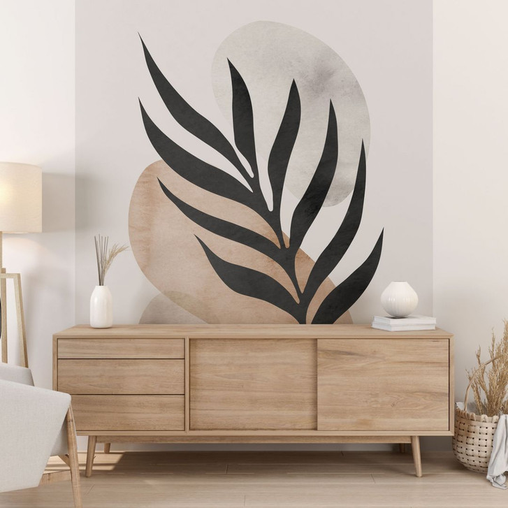 Fototapete Botanische Silhouette mit kunstvoller Geometrie - Costa - WA431962