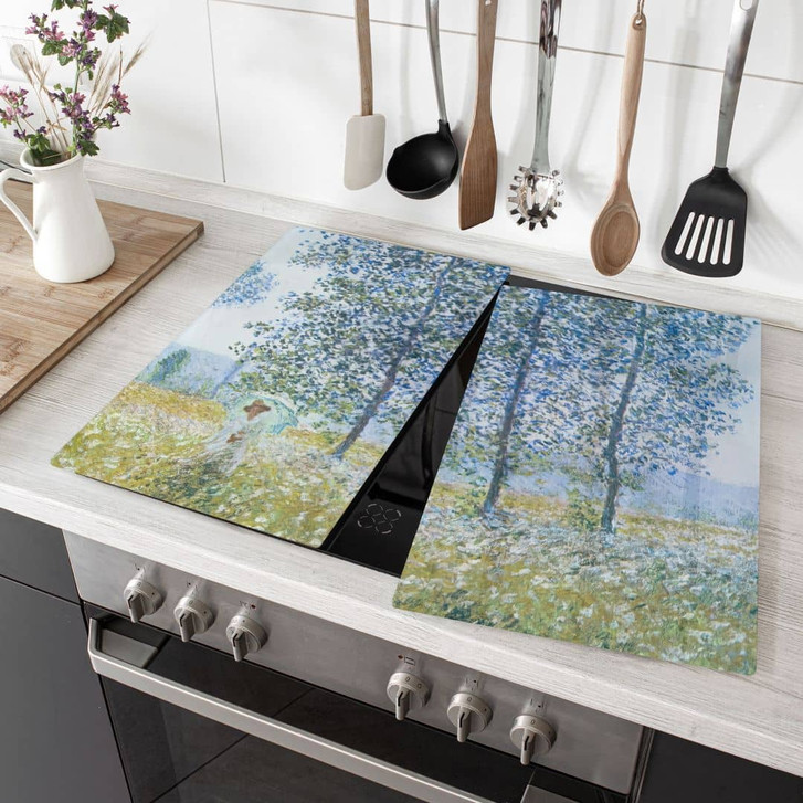 Herdabdeckplatte Monet - Felder im Frühling - WA443928