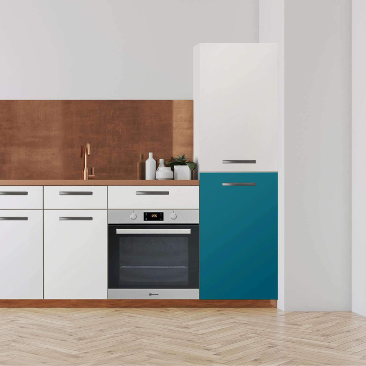 Klebefolie - Hochschrank (60x100cm) - Türkisgrün Dark - CR110559