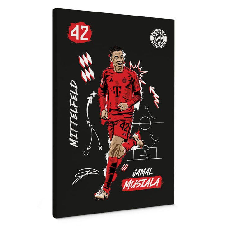 Leinwandbild FC Bayern - Jamal Musiala 2024/25 - WA427144