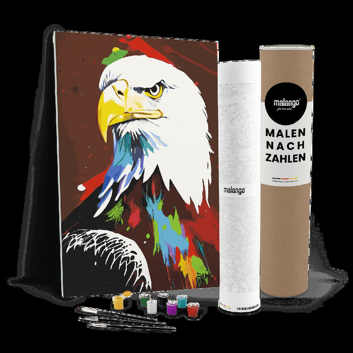 Malen nach Zahlen Leinwandbild - Adler Adam - WA447764